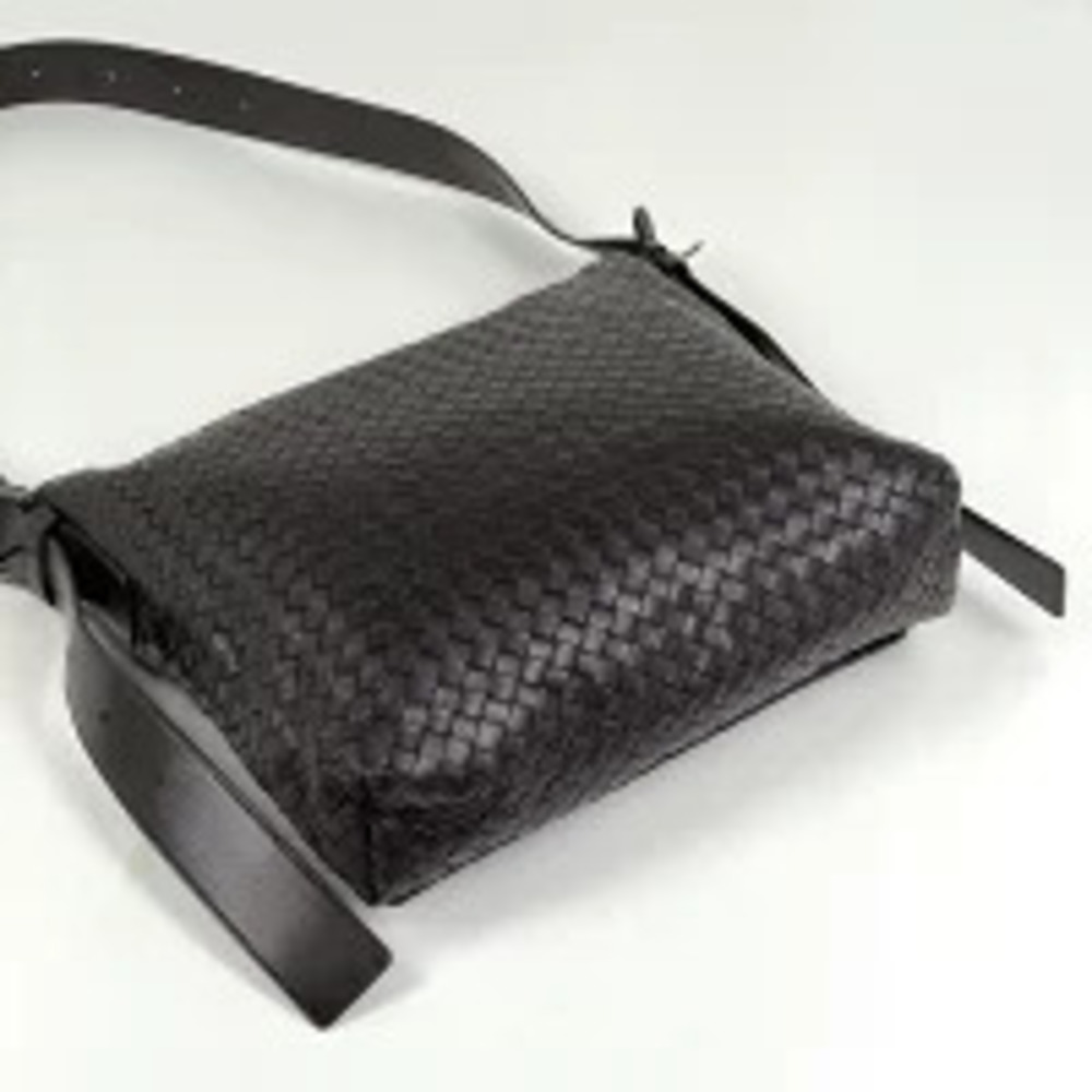 Bottega Veneta Messenger Leather Bag Shoulder Brown Intrecciato Brown